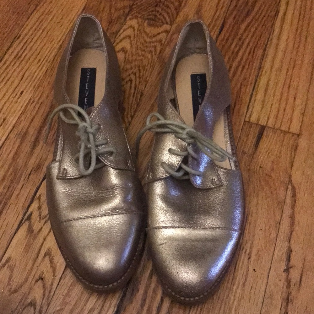 Leather Gold Oxford Steve Madden Oxfords